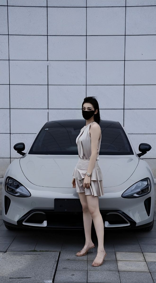 量都这么高的吗？仙女也就长这样吧冰球突破小米SU7的美女车主质(图3)